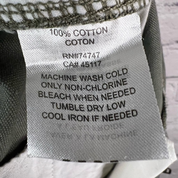 RedHead Cargo Shorts Mens Size 36 Army Green 100% Cotton ‎ Pockets 9"Inseam - Picture 9 of 9